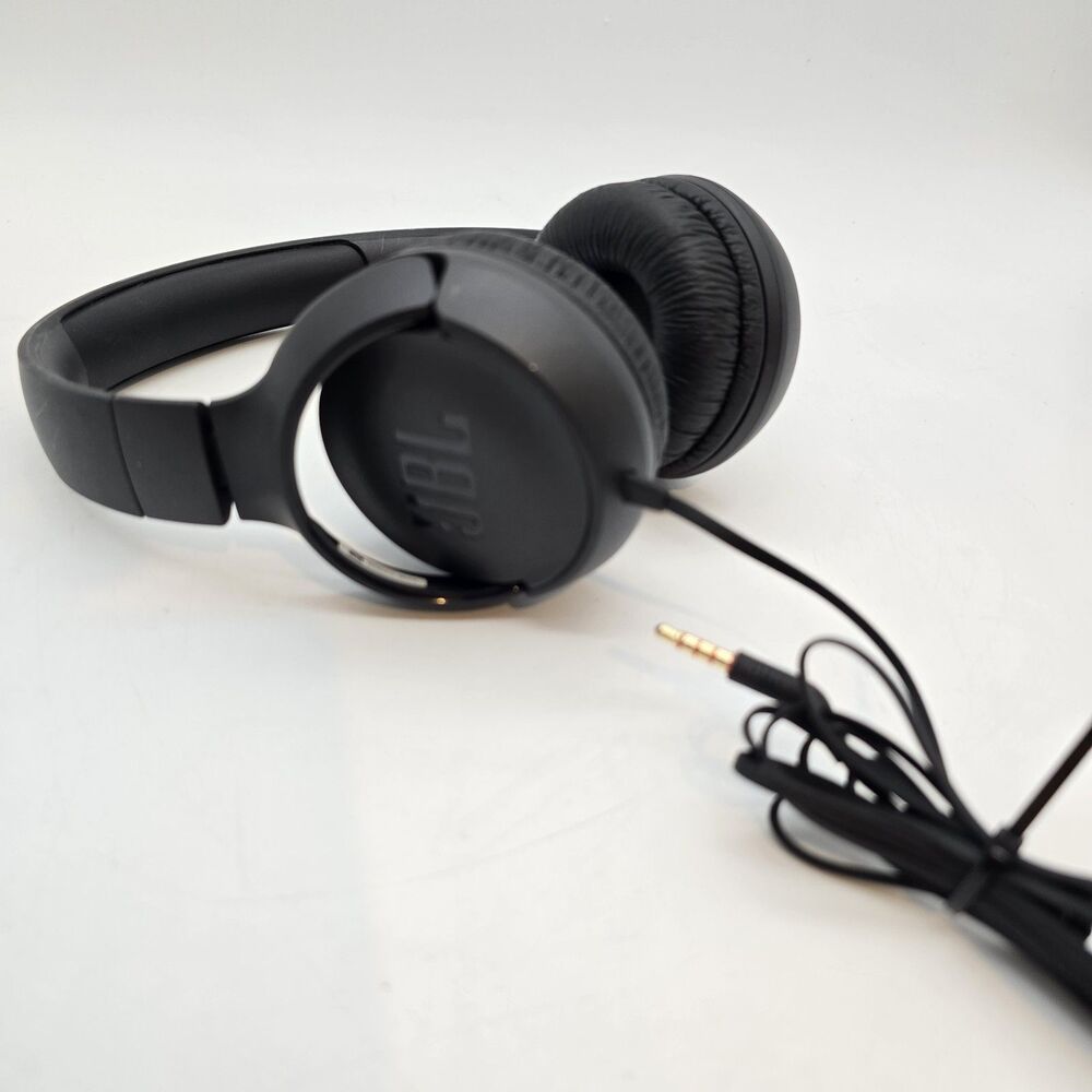 JBL Tune 500 Wired On-Ear Headphones Black Premium Sound Pure Bass TESTED WORKS